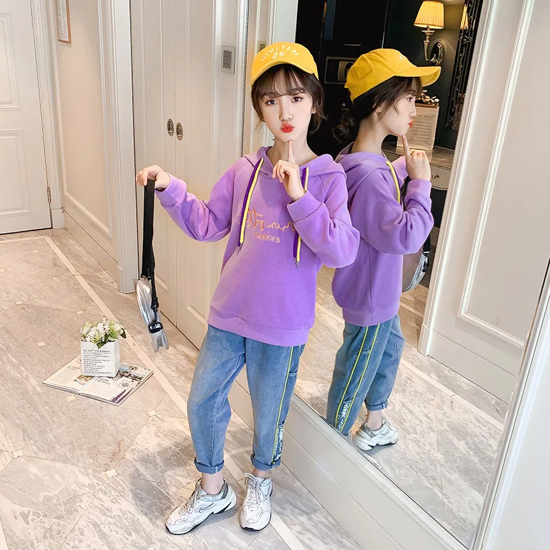 Girls Sport Clothes Set Hoodie + Pants Clothes For Girls Letter Pattern Costume For Girl Teenage Children's Tracksuit 4 6 8 10 Y
Girls Sport Clothes Set Hoodie + Pants Clothes For Girls Letter Pattern Costume For Girl Teenage Children's Tracksuit 4 6 8 10 Y