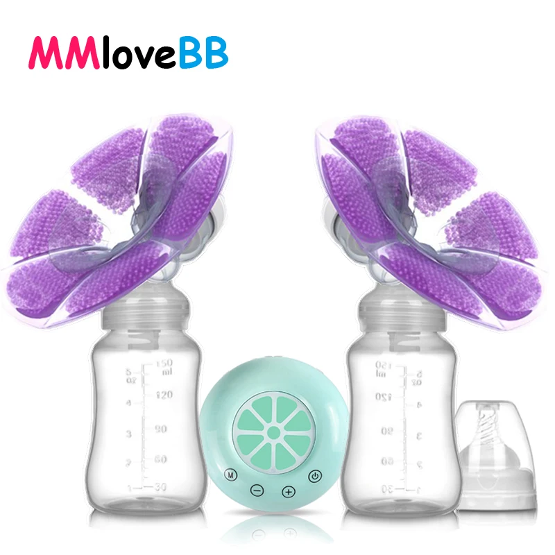 MMloveBB настоящий Bubee Электрический насос для молока с двойной бутылкой