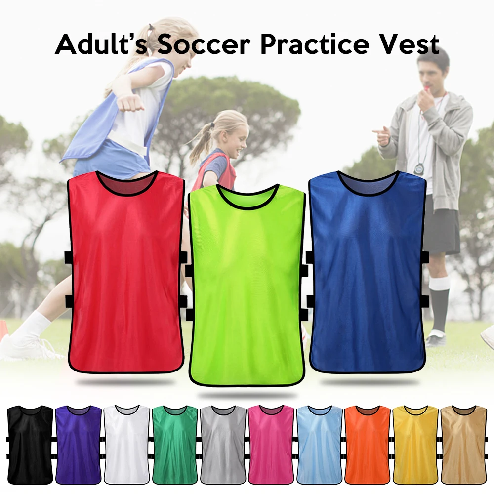 Football Jerseys Vest 12 PCS Adults Soccer Pinnies Quick Drying Scrimmage Practice Sports Vest Breathable Team Training Bibs
Football Jerseys Vest 12 PCS Adults Soccer Pinnies Quick Drying Scrimmage Practice Sports Vest Breathable Team Training Bibs