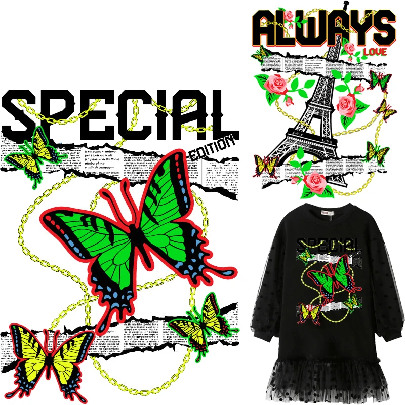 Butterfly Patches Thermal Stickers on Clothes Fabric Iron-on Transfers for Clothing Thermoadhesive Patch Vinyl Diy Art Applique
Butterfly Patches Thermal Stickers on Clothes Fabric Iron-on Transfers for Clothing Thermoadhesive Patch Vinyl Diy Art Applique