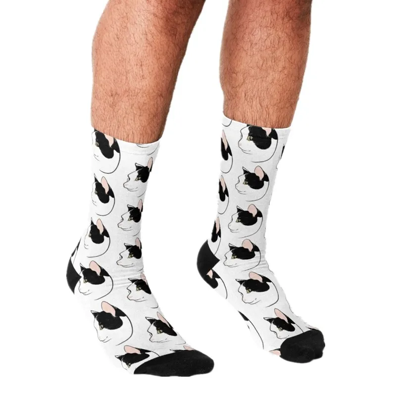 2021 Funny Men's socks Black and White Cat pattern Printed hip hop Men Happy Socks cute boys street style Crazy Socks for men
2021 Funny Men's socks Black and White Cat pattern Printed hip hop Men Happy Socks cute boys street style Crazy Socks for men