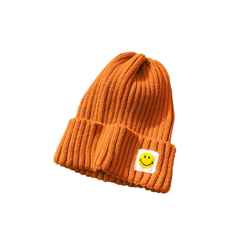 Autumn Winter Bonnets For Woman Designer Beanie Hat Korean Version Japanese Cute Smiling Face Wild Knitted Girls Hats Cap Men 
Autumn Winter Bonnets For Woman Designer Beanie Hat Korean Version Japanese Cute Smiling Face Wild Knitted Girls Hats Cap Men
