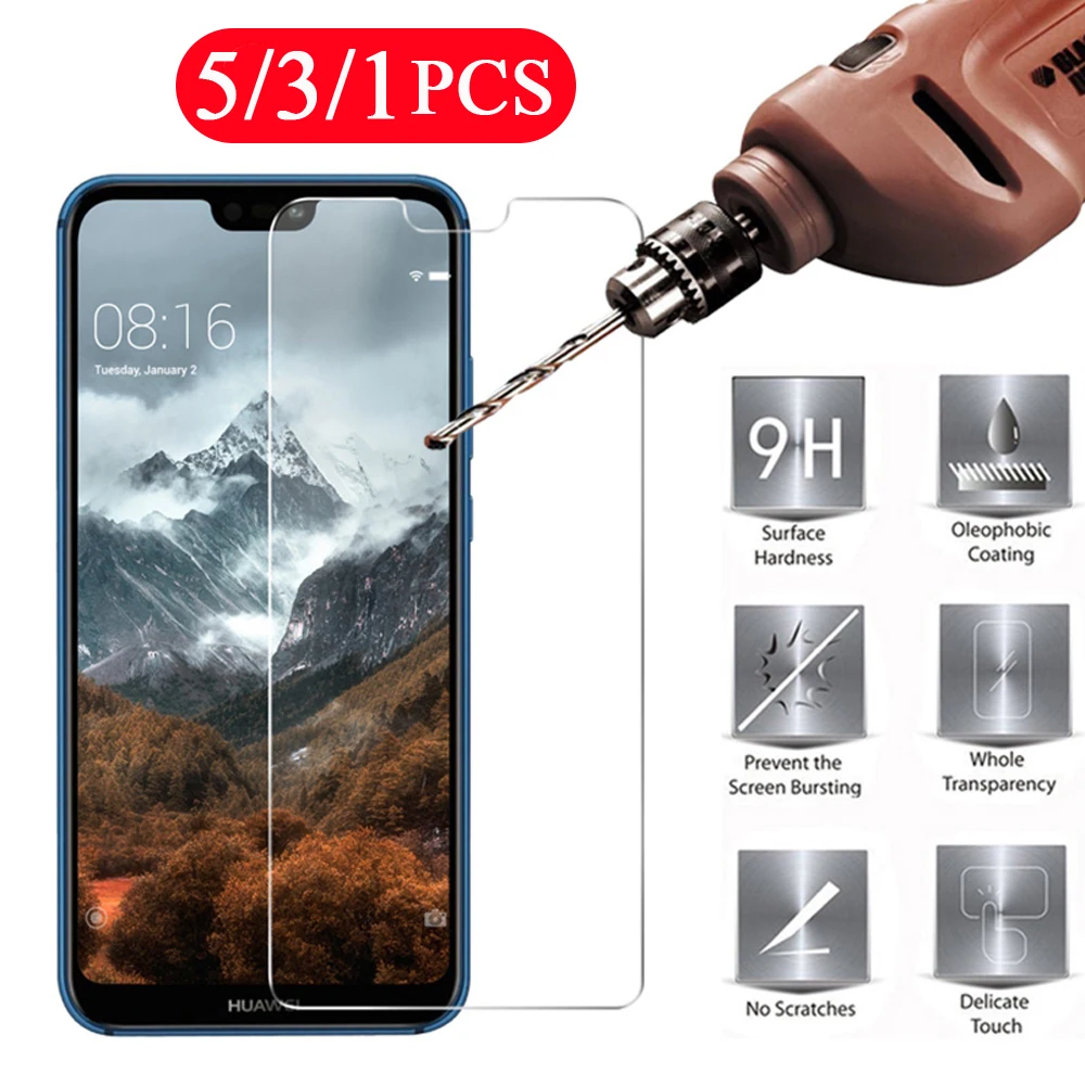 Закаленное стекло для huawei P20 P30 pro P40 lite E plus 5/3/1 шт. | Мобильные телефоны и аксессуары