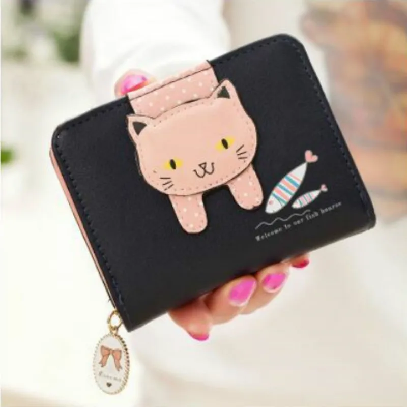 Women Cute Cat Wallet Small Zipper Girl Wallet Brand Designed Pu Leather Women Coin Purse Female Card Holder Wallet Billetera
Women Cute Cat Wallet Small Zipper Girl Wallet Brand Designed Pu Leather Women Coin Purse Female Card Holder Wallet Billetera