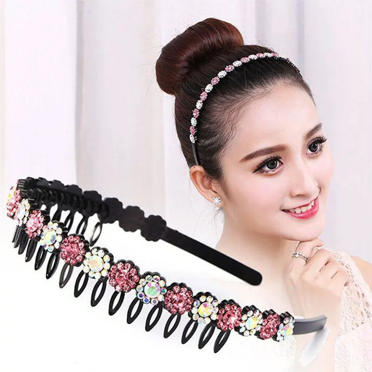 Wave Rhinestone and Crystal Non-slip Teeth Comb Headbands for Women Non-slip Colorful Headbands Hair Hoop Hair Accessories
Wave Rhinestone and Crystal Non-slip Teeth Comb Headbands for Women Non-slip Colorful Headbands Hair Hoop Hair Accessories