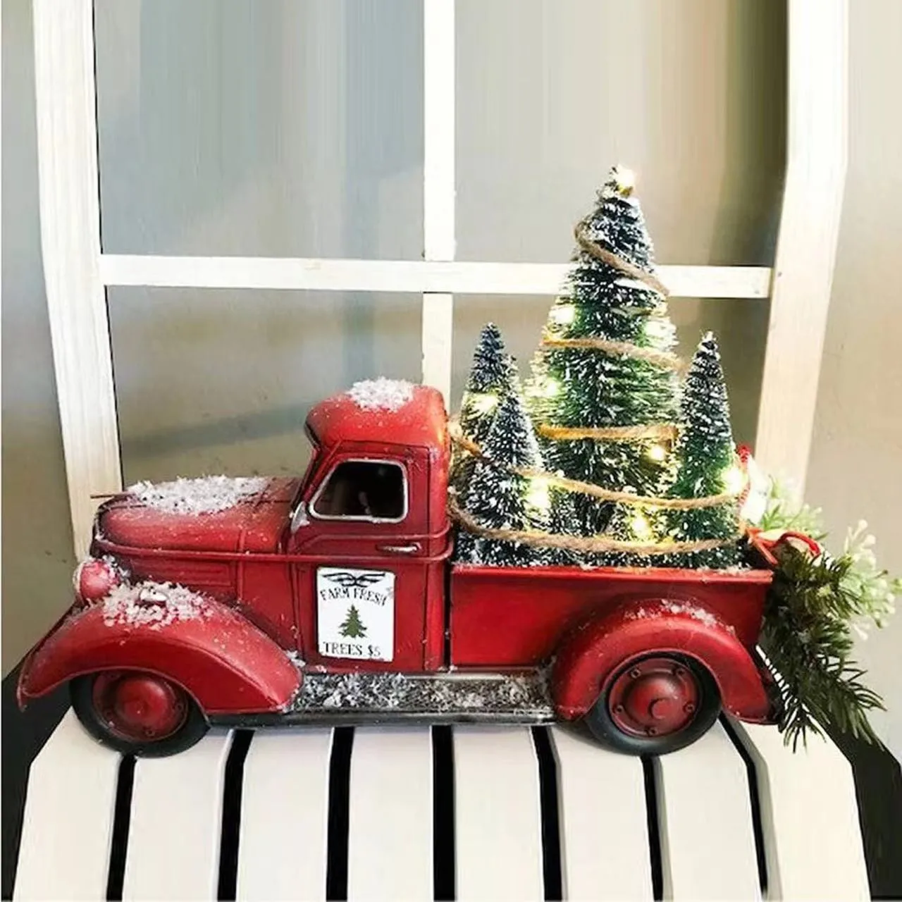 2021 CHRISTMAS RED TRUCK DECOR Red Farm Truck Christmas Decorations, Red Truck Farmhouse Decorations For Auto Room Party
2021 CHRISTMAS RED TRUCK DECOR Red Farm Truck Christmas Decorations, Red Truck Farmhouse Decorations For Auto Room Party