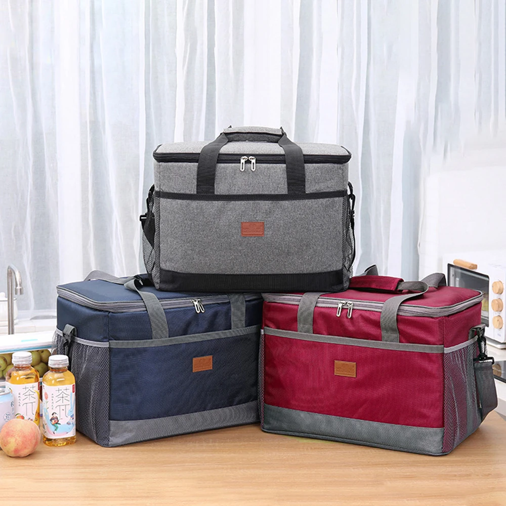 33L Large Capacity Insulated Lunch Bag Foldable Ice Cooler Tote Grocery Bag Picnic Food Delivery Carrier Bag Leak for Camping
33L Large Capacity Insulated Lunch Bag Foldable Ice Cooler Tote Grocery Bag Picnic Food Delivery Carrier Bag Leak for Camping