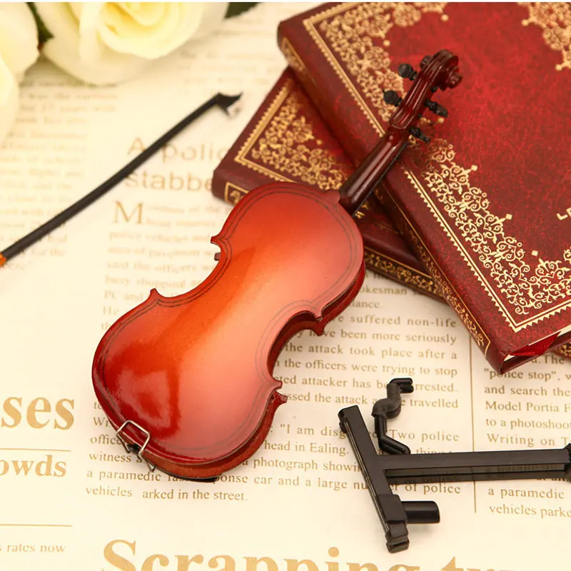 Mini Miniature Violin Model Replica with Stand and Case Mini Musical Instrument Ornaments Decor QW
Mini Miniature Violin Model Replica with Stand and Case Mini Musical Instrument Ornaments Decor QW