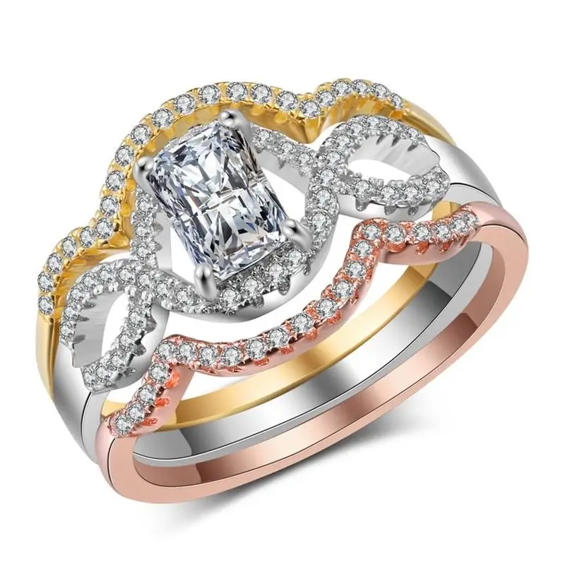FDLK 3-in-1 Luxury Princess Cut Natural Crystal Ring AAA Cubic Zirconia Women Wedding Engagement Band Ring Set Wholesale
FDLK 3-in-1 Luxury Princess Cut Natural Crystal Ring AAA Cubic Zirconia Women Wedding Engagement Band Ring Set Wholesale