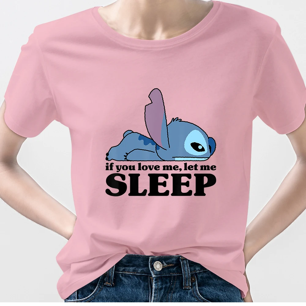 If You Love Me Let Me Sleep Stitch Sloth Shirt Funny Pink Stylish Happy Young Woman Disney Cute T Shirts for Girls Wholesale
If You Love Me Let Me Sleep Stitch Sloth Shirt Funny Pink Stylish Happy Young Woman Disney Cute T Shirts for Girls Wholesale