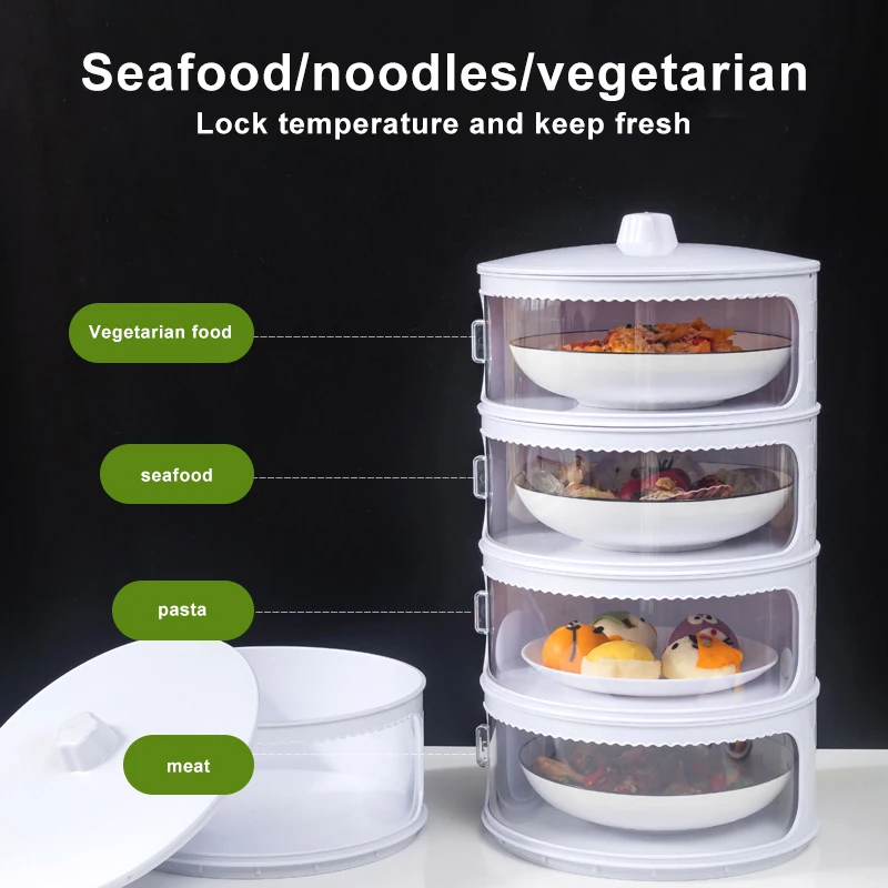 Transparent Stackable Food Insulation Cover Dustproof Portable for Home Kitchen 66CY
Transparent Stackable Food Insulation Cover Dustproof Portable for Home Kitchen 66CY