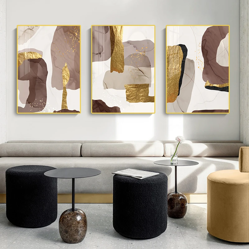 Brown Gold Foil Posters and Prints Abstract Marble Canvas Painting Modern Mural Art Living Room Home Decoration Picture Cuadros
Brown Gold Foil Posters and Prints Abstract Marble Canvas Painting Modern Mural Art Living Room Home Decoration Picture Cuadros