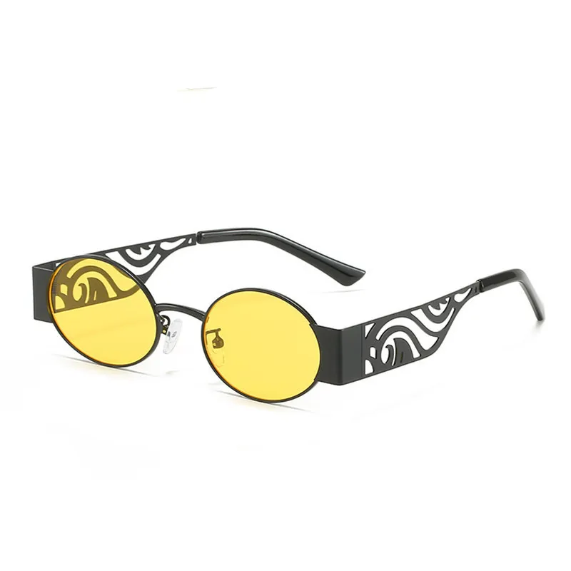 New Vintage Metal Sunglasses Male Punk Oval Fashion Goggles Female Hollow Carved Temples Combination of Retro and Trend Glasses
New Vintage Metal Sunglasses Male Punk Oval Fashion Goggles Female Hollow Carved Temples Combination of Retro and Trend Glasses