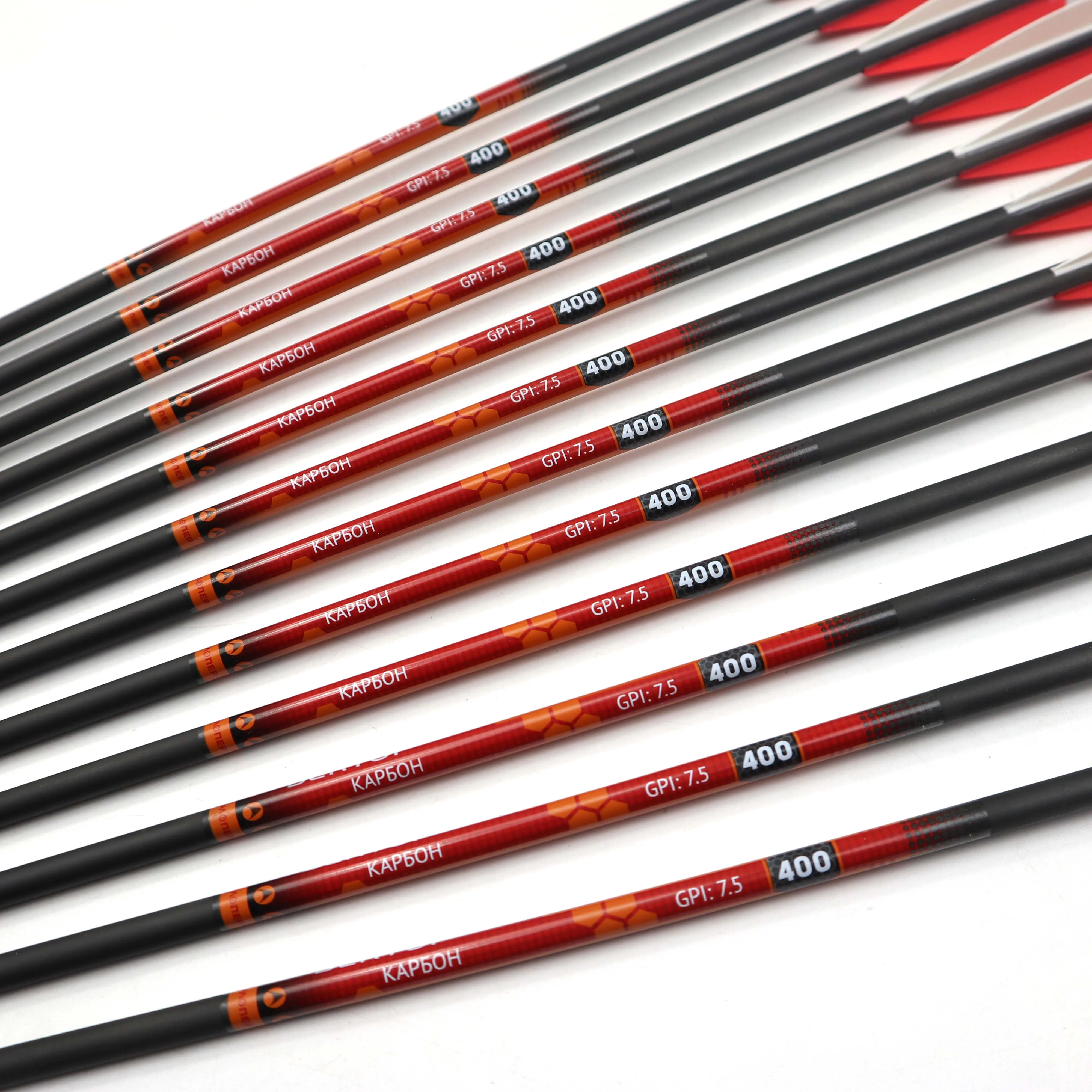 12/24pc Spine 500 Pure Carbon Arrow 30 inch Long Archery for Long Compound / Recurve Bow American Hunting 
12/24pc Spine 500 Pure Carbon Arrow 30 inch Long Archery for Long Compound / Recurve Bow American Hunting