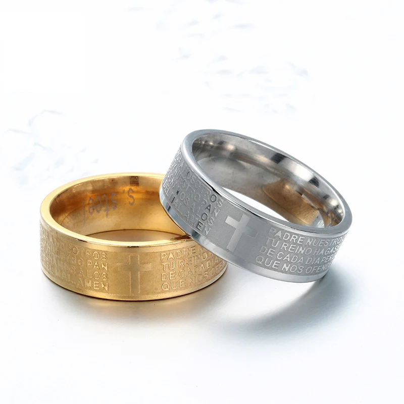 10 Pieces Wholesale Titanium Steel Bible Cross Round Finger Rings for Women Men Unisex Christian Jewelry Size 7-13
10 Pieces Wholesale Titanium Steel Bible Cross Round Finger Rings for Women Men Unisex Christian Jewelry Size 7-13