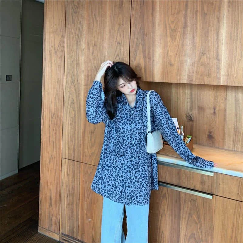 Shirt Men and Women Harajuku Bf Lazy Wind Long-sleeved Leopard Print Loose Korean Version of The Spring and Autumn Cardigan
Shirt Men and Women Harajuku Bf Lazy Wind Long-sleeved Leopard Print Loose Korean Version of The Spring and Autumn Cardigan