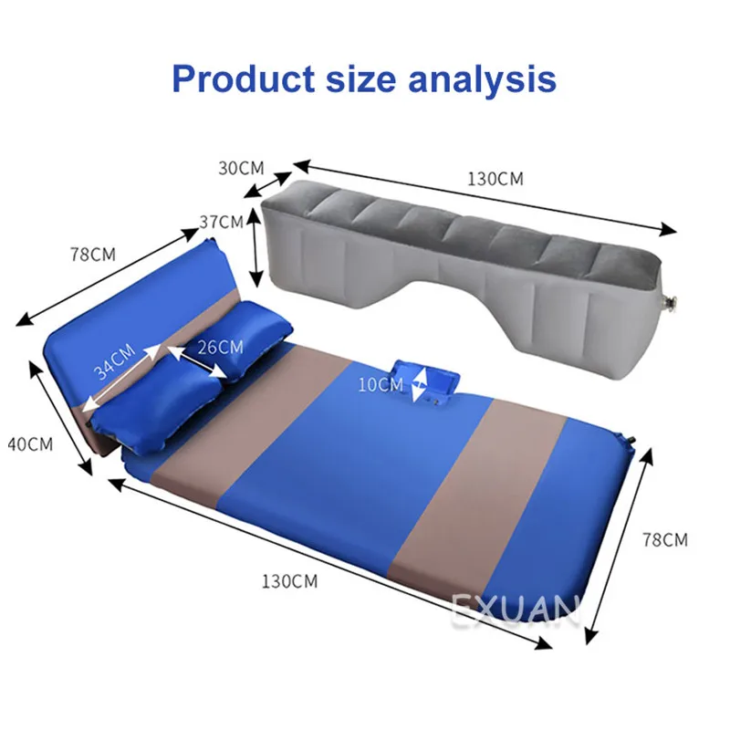 Car inflatable bed car rear sleeping pad travel mattress car rear seat air cushion car bed bed sleeping artifact
Car inflatable bed car rear sleeping pad travel mattress car rear seat air cushion car bed bed sleeping artifact