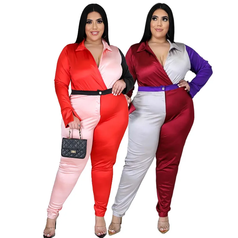 2022 Clothing Plus Size Sets Two Piece Long Sleeve Shirt Bodysuit and Patchwork Pant Ladies Sexy Outfits Dropshipping Wholesale
2022 Clothing Plus Size Sets Two Piece Long Sleeve Shirt Bodysuit and Patchwork Pant Ladies Sexy Outfits Dropshipping Wholesale
