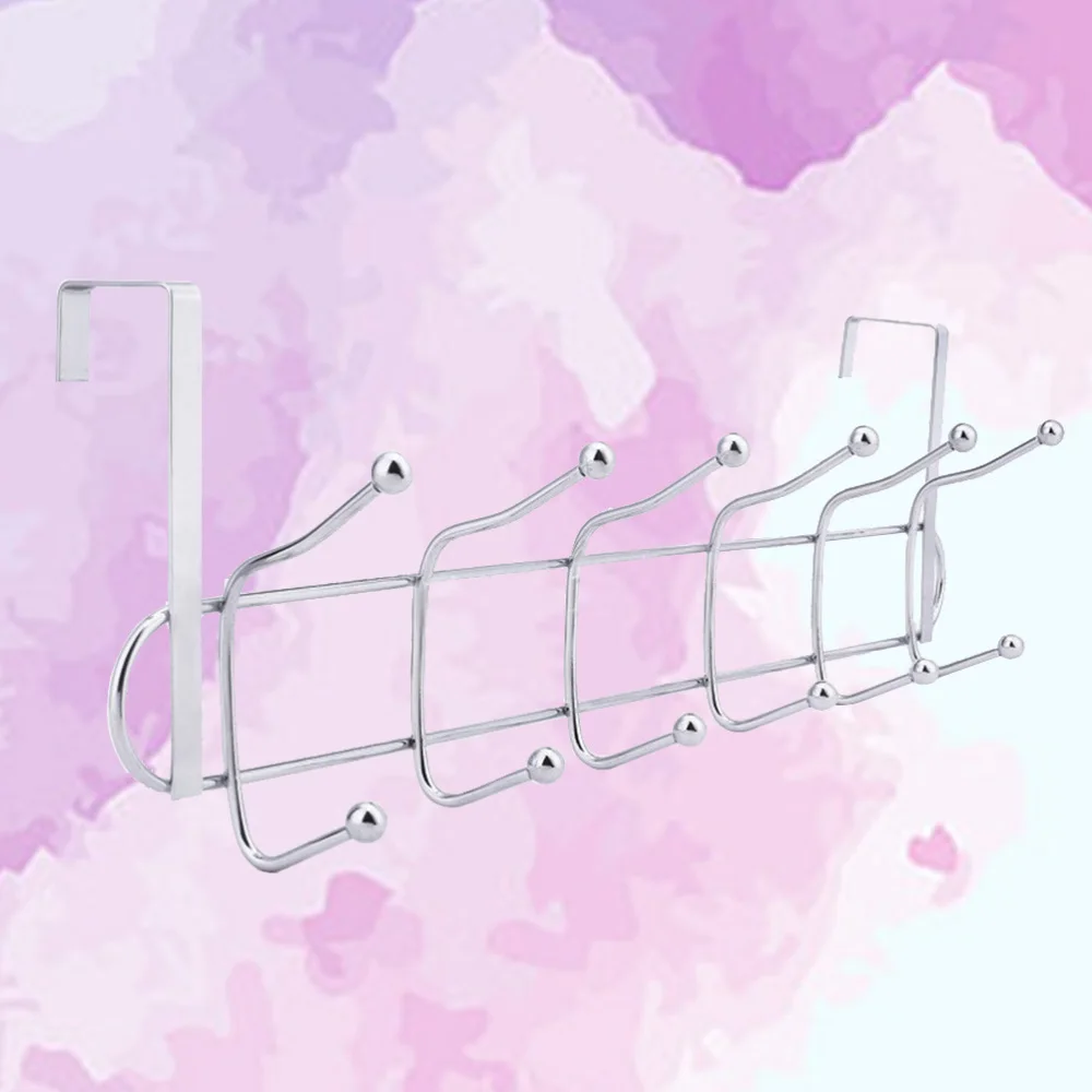 Stainless Steel 6 Hooks Door Rack Hook Storage Hanger rack Organizer for Kitchen Cabinet Clothes Home
Stainless Steel 6 Hooks Door Rack Hook Storage Hanger rack Organizer for Kitchen Cabinet Clothes Home