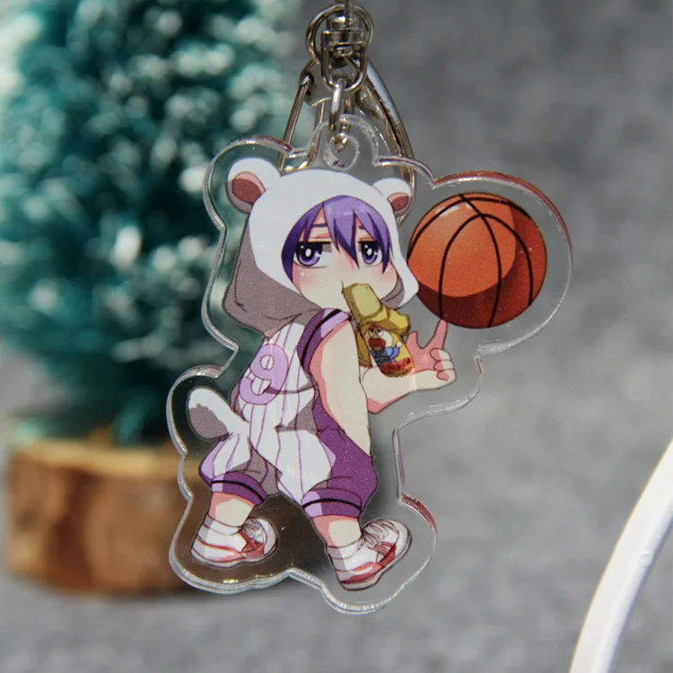 Anime Kuroko Basketball Tetsuya Akashi Seijuro Cosplay Acrylic Figure Model Decor Keychain Bag Pendant Keyring Gift | Тематическая