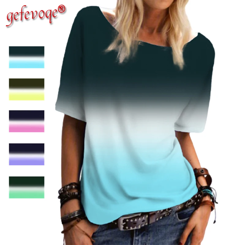 Женская одежда 2021, футболки с коротким рукавом и круглым вырезом с градиентным принтом, женский свободный модный простой топ, Винтажная фут...
Женская одежда 2021, футболки с коротким рукавом и круглым вырезом с градиентным принтом, женский свободный модный простой топ, Винтажная фут...