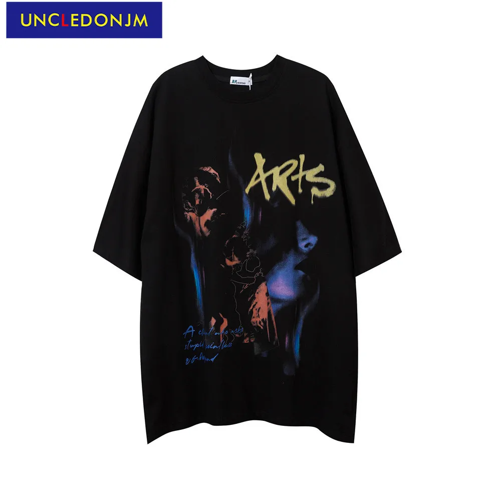 

UNCLEDONJM дьявол футболка с короткими рукавами и принтом футболка футболки с графическими принтами для мужчин уличный стиль Харадзюку хип-хоп ...