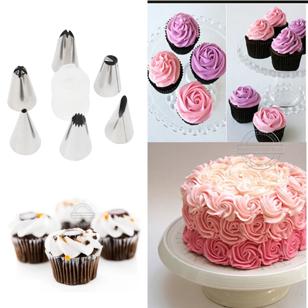 WALFOS 8 PCS/Set Silicone Kitchen Accessories Icing Piping Cream Pastry Bag Stainless Steel Nozzle Cake Decoration Baking Tools 
WALFOS 8 PCS/Set Silicone Kitchen Accessories Icing Piping Cream Pastry Bag Stainless Steel Nozzle Cake Decoration Baking Tools