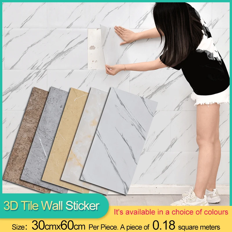 3D Tile Wall Stickers Kitchen Self adhesive Wallpaper Toilet Waterproof Wall Panel Marble Wall Renovation Background Wall Decor
3D Tile Wall Stickers Kitchen Self adhesive Wallpaper Toilet Waterproof Wall Panel Marble Wall Renovation Background Wall Decor