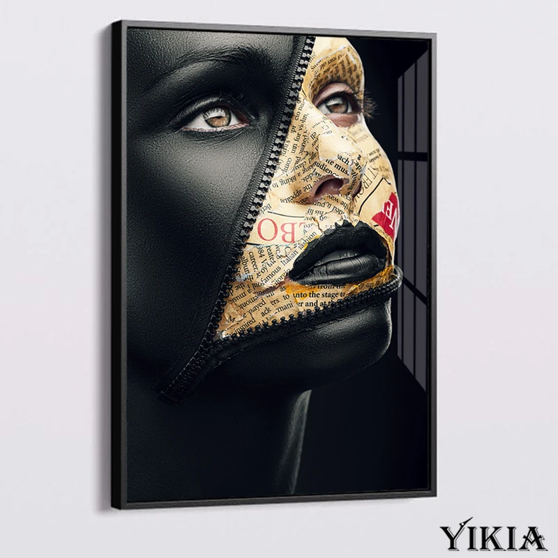 African Art Black and Gold Woman Figure Scandinavian Painting Modern Abstract Art Poster Bedside Living Room Hoom Decor Picture
African Art Black and Gold Woman Figure Scandinavian Painting Modern Abstract Art Poster Bedside Living Room Hoom Decor Picture