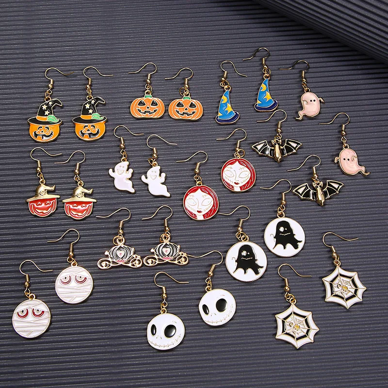 Halloween Pumpkin Drop Earrings Pumpkin Monster Clown Spider Web Personality Irregular Ear Earrings Gift For Friends
Halloween Pumpkin Drop Earrings Pumpkin Monster Clown Spider Web Personality Irregular Ear Earrings Gift For Friends