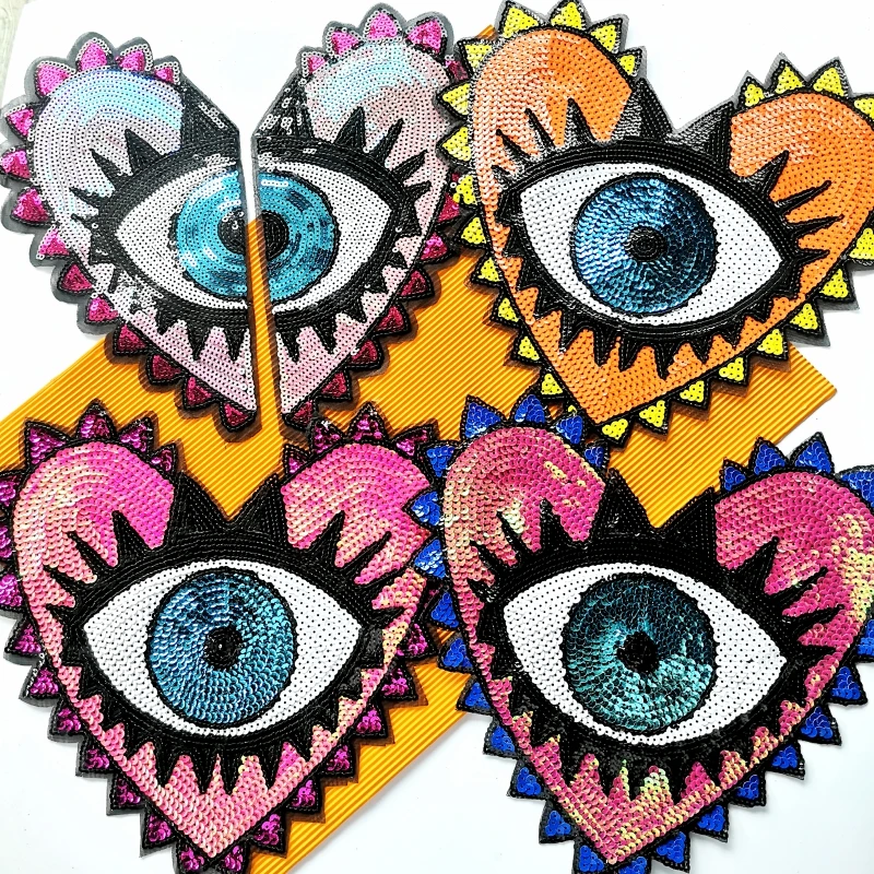 embroidery heart eyes patches for jackets,eye heart badges for jeans,appliques for backpack,JW-300
embroidery heart eyes patches for jackets,eye heart badges for jeans,appliques for backpack,JW-300