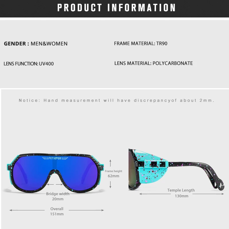 

TR90 Frame Siamese UV400 Men Women Lenses Sunglasses Luxury Designed Open Air Vitality Open Air Windproof Goggles PV03