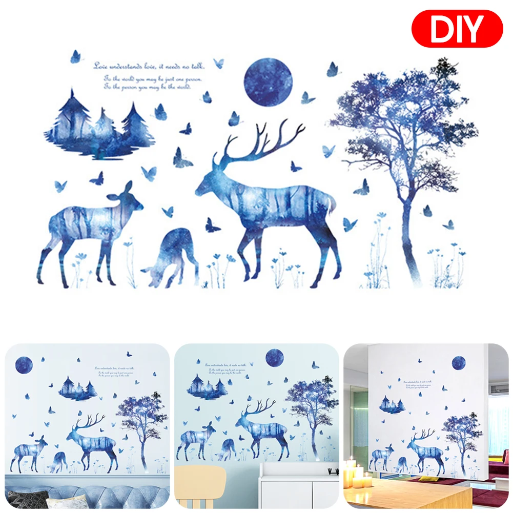 Wall stickers Deers Trees Wall Stickers Wall Decals PVC Waterproof Adhesive Wall Decor for Room Decoration Home Decor Sticker
Wall stickers Deers Trees Wall Stickers Wall Decals PVC Waterproof Adhesive Wall Decor for Room Decoration Home Decor Sticker