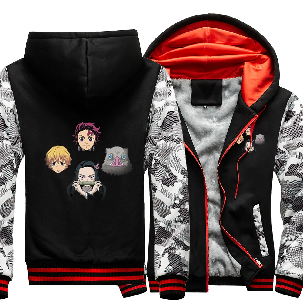 Streetwear Jacket Japanese Anime Demon Slayer Kimetsu No Yaiba Men's Winter Thicken Camouflage Hoodies Sweatshirts Pullover Coat
Streetwear Jacket Japanese Anime Demon Slayer Kimetsu No Yaiba Men's Winter Thicken Camouflage Hoodies Sweatshirts Pullover Coat