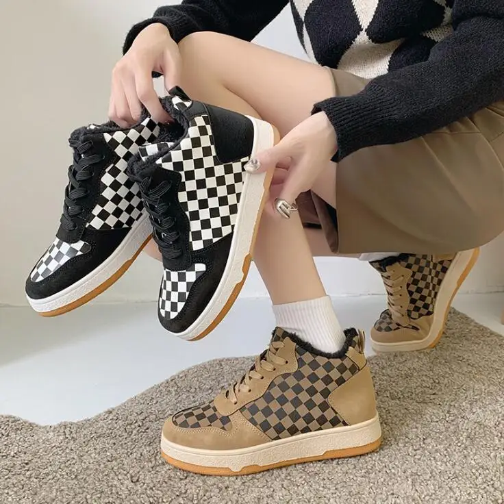 winter fleece women shoes plaid designer sneakers women walking tenis masculino zapatillas force basket sapatos femininos
winter fleece women shoes plaid designer sneakers women walking tenis masculino zapatillas force basket sapatos femininos