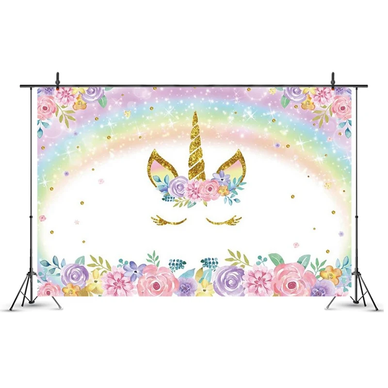 90*150cm Unicorn Birthday Party Decorations Kids Unicorn Party Backdrop Rainbow Photography Background Baby Shower Decoration
90*150cm Unicorn Birthday Party Decorations Kids Unicorn Party Backdrop Rainbow Photography Background Baby Shower Decoration