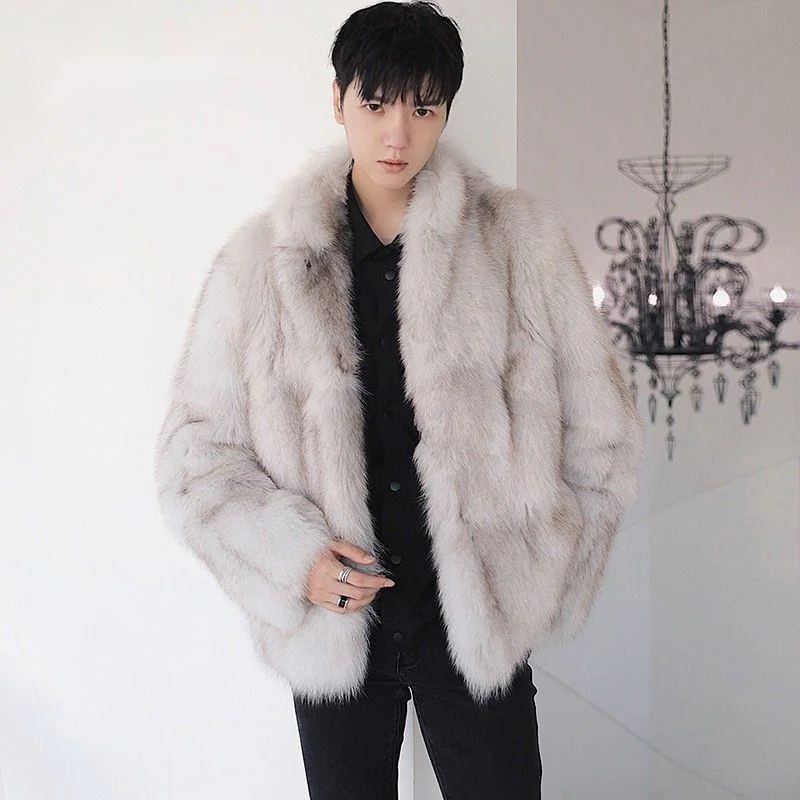2021 Winter New Men's Faux Fox Fur Coat Stand Collar Long Sleeve High Quality Comfortable Jacket For Male Loose Big Size
2021 Winter New Men's Faux Fox Fur Coat Stand Collar Long Sleeve High Quality Comfortable Jacket For Male Loose Big Size