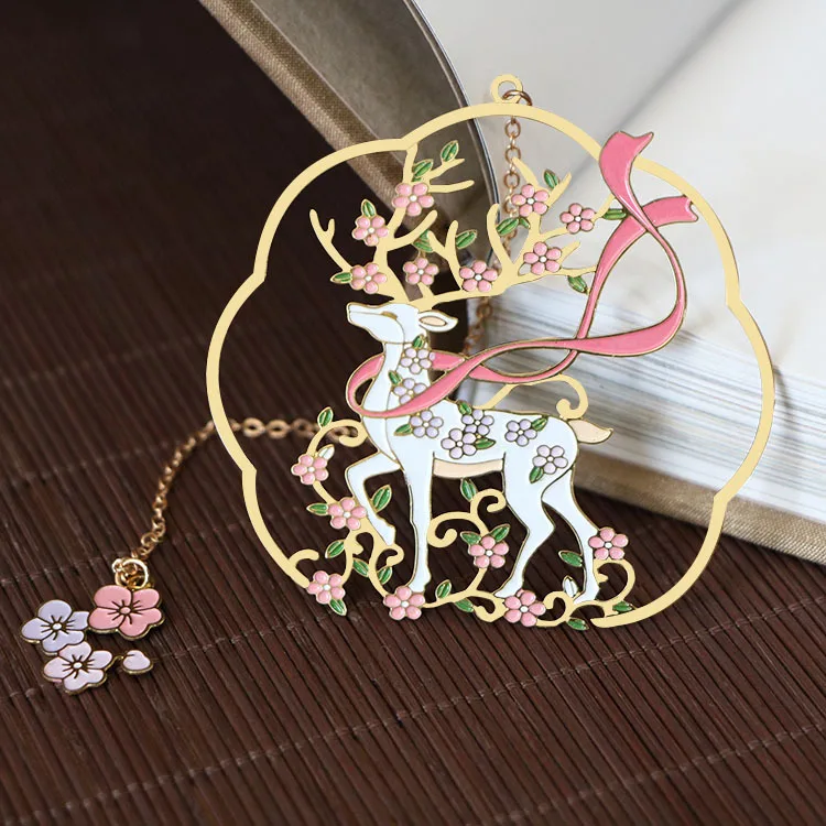 Classical Style Metal Hollow Dreamland Deer Stationery Bookmark Newspaper Books Reading Marker School Office Supplies
Classical Style Metal Hollow Dreamland Deer Stationery Bookmark Newspaper Books Reading Marker School Office Supplies