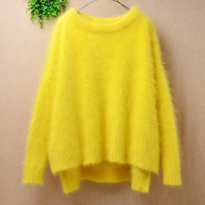 female women winter thick warm hairy plush mink cashmere knitted long sleeves loose oversized pullover angora fur jumper sweater
female women winter thick warm hairy plush mink cashmere knitted long sleeves loose oversized pullover angora fur jumper sweater