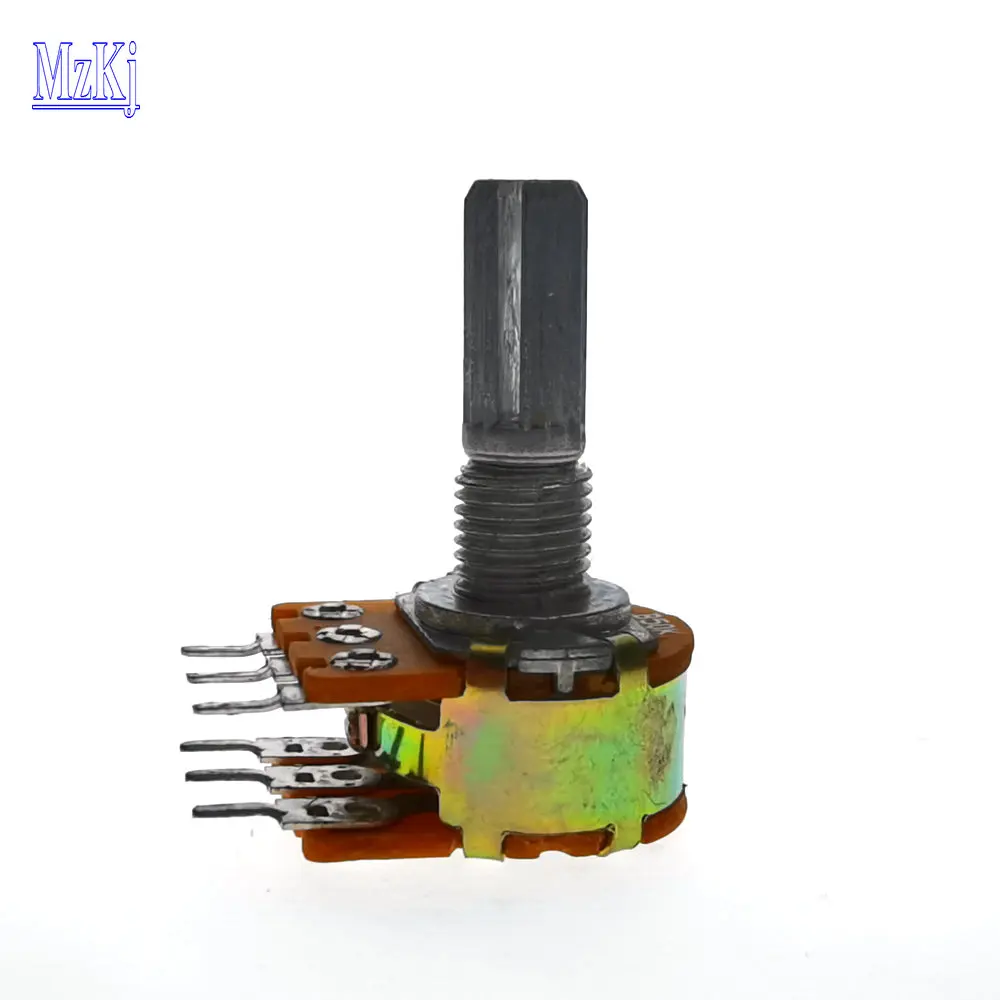 10PCS New WH148 15MM Duplex Potentiometer B1K 2K 5K 10K 20K 50K 100K 500K 1M DIP6
10PCS New WH148 15MM Duplex Potentiometer B1K 2K 5K 10K 20K 50K 100K 500K 1M DIP6