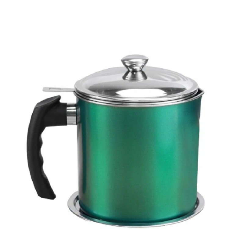 Household Side Handle Oil Strainer Pot 1.3L Stainless Steel Grease Oil Storage Can Container with Strainer Dustproof Lid
Household Side Handle Oil Strainer Pot 1.3L Stainless Steel Grease Oil Storage Can Container with Strainer Dustproof Lid