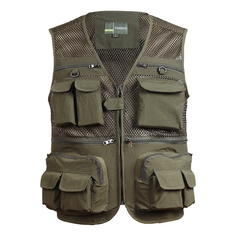 Multi-Pocket Fishing Vests Spring Summer Outdoor Sports Quick Dry Breathable Mesh Jackets Men Photography Nylon Hiking Vests
Multi-Pocket Fishing Vests Spring Summer Outdoor Sports Quick Dry Breathable Mesh Jackets Men Photography Nylon Hiking Vests