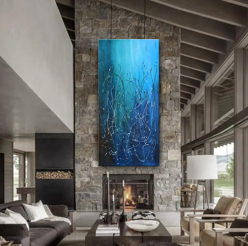 Jackson Pollock Style Blue Large Abstract Wall Art Canvas Art Original Modern Painting Large Fine Art Home Office Decor Nandita
Jackson Pollock Style Blue Large Abstract Wall Art Canvas Art Original Modern Painting Large Fine Art Home Office Decor Nandita