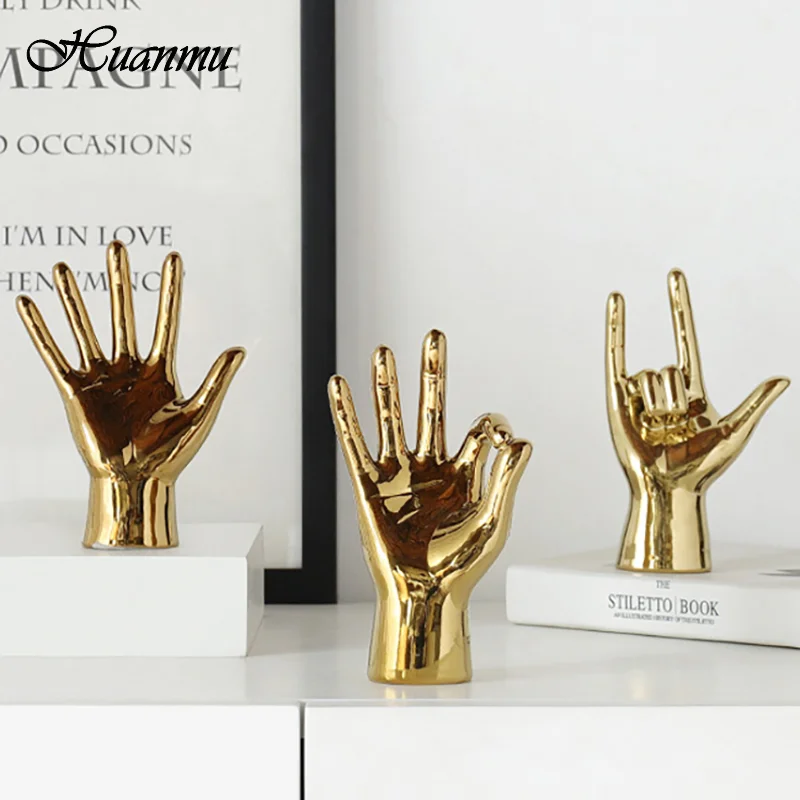 Simple OK Gesture Ceramics Ornaments Character Fist Resin Decor Electroplating Gold Hotel Club Room Living Room Decoration
Simple OK Gesture Ceramics Ornaments Character Fist Resin Decor Electroplating Gold Hotel Club Room Living Room Decoration