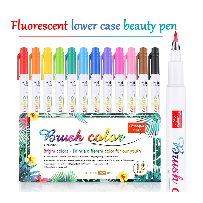 Highlighter Color Calligraphy Beautiful Pen Lower Case Marker Soft Brush Copy Signature Nomination Pen Art Supplies School
Highlighter Color Calligraphy Beautiful Pen Lower Case Marker Soft Brush Copy Signature Nomination Pen Art Supplies School