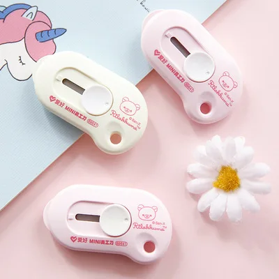 2pcs AIHAO 69641 Mini Retractable Rilakkuma Utility Knife Box Letter Cutter Kawaii Student Office Stationery Portable
2pcs AIHAO 69641 Mini Retractable Rilakkuma Utility Knife Box Letter Cutter Kawaii Student Office Stationery Portable