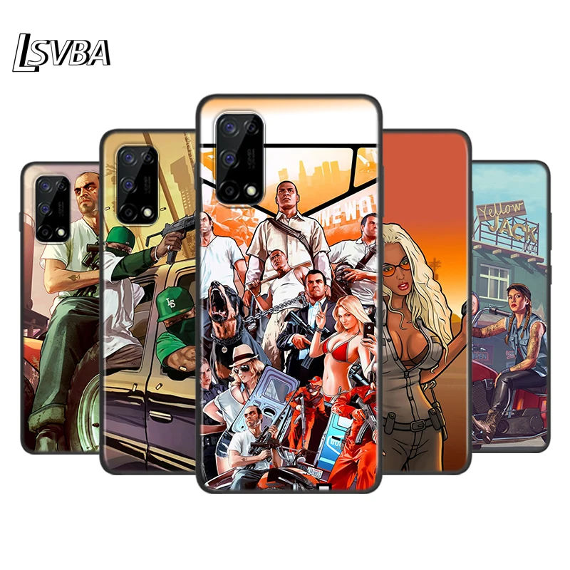 Grand Theft Auto GTA V Silicone Cover For Realme V15 X50 X7 X3 Superzoom Q2 C11 C3 7i 6i 6s 6 Global Pro 5G Phone Case
Grand Theft Auto GTA V Silicone Cover For Realme V15 X50 X7 X3 Superzoom Q2 C11 C3 7i 6i 6s 6 Global Pro 5G Phone Case