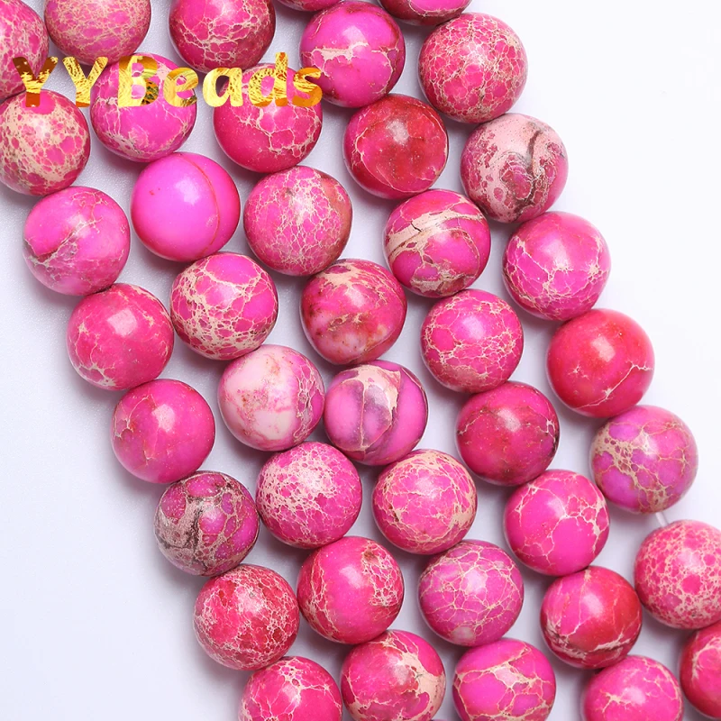 Natural Magenta Sea Sediment Turquoises Stone Beads Round Imperial Jaspers Loose Beads For Jewelry Making Bracelets 4 6 8 10mm
Natural Magenta Sea Sediment Turquoises Stone Beads Round Imperial Jaspers Loose Beads For Jewelry Making Bracelets 4 6 8 10mm