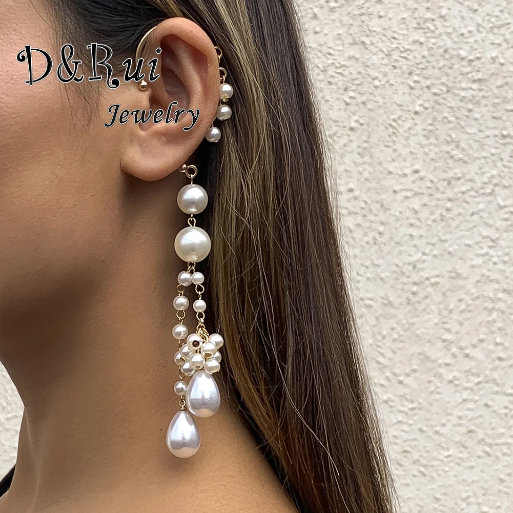 Women Ear Clips Fashion Pearl Tassel Metal Chain Tassel Ear Chain Earrings Metal Diamond-shaped Sequins Rivet Ear Clip Wholesale
Women Ear Clips Fashion Pearl Tassel Metal Chain Tassel Ear Chain Earrings Metal Diamond-shaped Sequins Rivet Ear Clip Wholesale