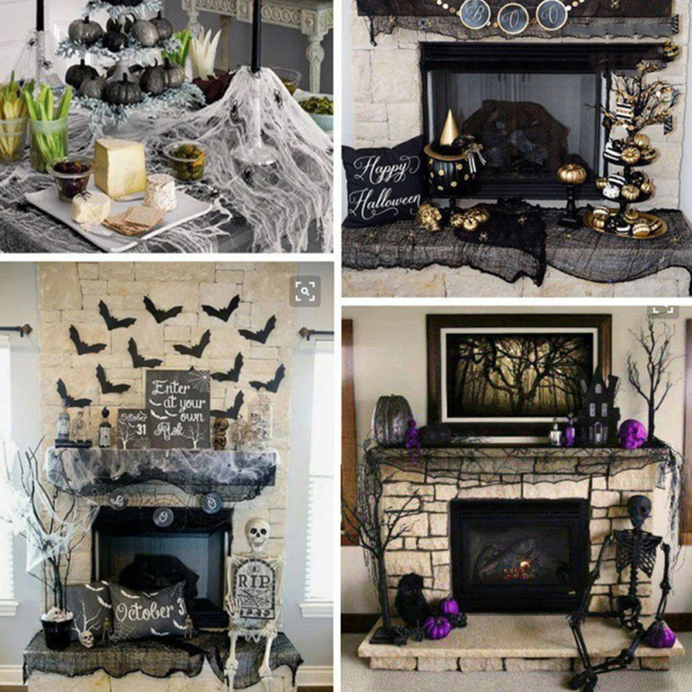 New Halloween Creepy Cloth Classic Black Cotton Yarn Terror Horror Gauze Haunted House Decoration Props DIY Decor Creepy Fabric
New Halloween Creepy Cloth Classic Black Cotton Yarn Terror Horror Gauze Haunted House Decoration Props DIY Decor Creepy Fabric